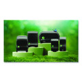 Ecological Green Tissue Dispenser, 16.75 X 5.25 X 12.25, Black