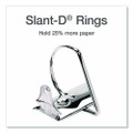 Xtralife Clearvue Non-stick Locking Slant-d Ring Binder, 3 Rings, 5" Capacity, 11 X 8.5, White