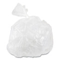 High-density Interleaved Commercial Can Liners, 60 Gal, 12 Microns, 38" X 60", Clear, 200/carton