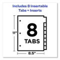 Insertable Big Tab Dividers, 8-tab, Letter - VISAVE11123