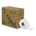 Jumbo Bath Tissue, 2-ply, White, 3.3 X 1,000 Ft, 12/carton