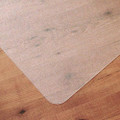 Ecotex Marlon Bioplus Rectangular Polycarbonate Chair Mat For Hard Floors, Rectangular, 35 X 47, Clear