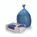 High-density Waste Can Liners, 23 Gal, 14 Mic, 30 X 43, Blue, 25 Bags/roll, 10 Rolls/carton