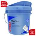 Wettask Customizable Wet Wiping System, 3.5 Gal, Blue, 2/carton