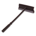 Auto Squeegee, 8" Rubber Blade, 8" Mesh Scrubber, 21" Plastic Handle With Grip, Black