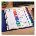 Customizable Toc Ready Index Multicolor Dividers, 10-tab, Letter - VISAVE11165