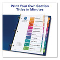 Customizable Toc Ready Index Multicolor Dividers, 10-tab, Letter - VISAVE11165