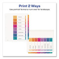 Customizable Toc Ready Index Multicolor Dividers, 8-tab, Letter - VISAVE11163