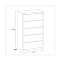 Lateral File, Five Legal/letter/a4-size File Drawers, 30" X 18.62" X 67.62", Putty
