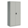 Economy Assembled Storage Cabinets, 5 Shelves, 36" X 18" X 72", Light Gray