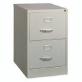 Two-drawer Economy Vertical File, 2 Legal-size File Drawers, Light Gray, 15" X 25" X 28.38" Two-drawer Economy Vertical File, 2 Legal-size File Drawers, Light Gray, 15" X 25" X 28.38"