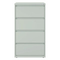 Lateral File, 4 Legal/letter-size File Drawers, Light Gray, 30" X 18.62" X 52.5"