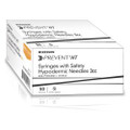 Safety Hypodermic Syringe with Needle McKesson Prevent® HT 3 mL 1 Inch 25 Gauge Hinged Safety Needle Thin Wall Safety Hypodermic Syringe with Needle McKesson Prevent® HT 3 mL 1 Inch 25 Gauge Hinged Safety Needle Thin Wall