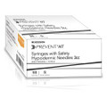 Safety Hypodermic Syringe with Needle McKesson Prevent® HT 3 mL 5/8 Inch 25 Gauge Hinged Safety Needle Thin Wall Safety Hypodermic Syringe with Needle McKesson Prevent® HT 3 mL 5/8 Inch 25 Gauge Hinged Safety Needle Thin Wall