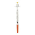 Safety Insulin Syringe with Needle VanishPoint® 0.5 mL 1/2 Inch 30 Gauge Retractable Safety Needle Regular Wall Safety Insulin Syringe with Needle VanishPoint® 0.5 mL 1/2 Inch 30 Gauge Retractable Safety Needle Regular Wall