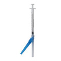 Safety Hypodermic Syringe with Needle Carepoint Safety 1 mL 1 Inch 23 Gauge Hinged Safety Needle Regular Wall