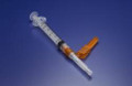 Safety Hypodermic Syringe with Needle Needle-Pro® 3 mL 1 Inch 23 Gauge Hinged Safety Needle Regular Wall