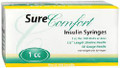 Standard Insulin Syringe with Needle Surecomfort® 1 mL 1/2 Inch 30 Gauge NonSafety Regular Wall