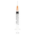 Syringe with Hypodermic Needle Sol-M 3 mL 5/8 Inch 25 Gauge NonSafety Regular Wall
