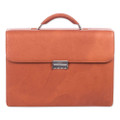 Milestone Briefcase, Fits Devices Up To 15.6", Leather, 5 X 5 X 12, Cognac