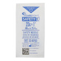 Safety Hypodermic Needle Carepoint Safety 1 Inch Length 23 Gauge Thin Wall Hinged Safety Needle