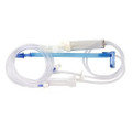 IV Pump Set Alaris Pump 2 Ports 20 Drops / mL Drip Rate Without Filter 117 Inch Tubing Solution