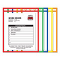 Stitched Shop Ticket Holders, Neon, Assorted 5 Colors, 75", 9 X 12, 10/pack