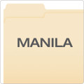 Manila Fastener Folders, Straight Tab, 1 Fastener, Letter Size, Manila Exterior, 50/box