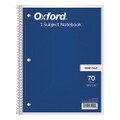 Coil-lock Wirebound Notebooks, 3-hole Punched, 1 Subject, Wide/legal Rule, Randomly Assorted Covers, 10.5 X 8, 70 Sheets