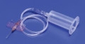 Monoject Angel Wing Blood Collection Set with Holder 25 Gauge 3/4 Inch Needle Length Safety Needle 12 Inch Tubing Sterile