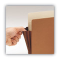 Redrope Drop-front File Pockets W/ Fully Lined Gussets, 3.5" Expansion, Legal Size, Redrope, 10/box