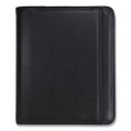 Professional Zippered Pad Holder/ring Binder, Pockets, Writing Pad, Vinyl Black