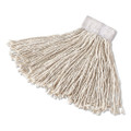 Super Stitch Cotton Looped End Wet Mop Head, Large, 1" White Headband Super Stitch Cotton Looped End Wet Mop Head, Large, 1" White Headband
