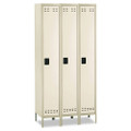 Single-tier, Three-column Locker, 36w X 18d X 78h, Two-tone Tan Single-tier, Three-column Locker, 36w X 18d X 78h, Two-tone Tan
