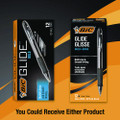 Glide Bold Ballpoint Pen, Retractable, Bold 1.6 Mm, Black Ink, Smoke Barrel, Dozen