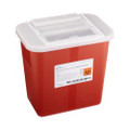 Sharps Container McKesson Prevent® Red Base 10-1/4 H X 7 W X 10-1/2 D Inch Horizontal Entry 2 Gallon Sharps Container McKesson Prevent® Red Base 10-1/4 H X 7 W X 10-1/2 D Inch Horizontal Entry 2 Gallon
