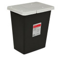 RCRA Waste Container SharpSafety Black Base 17-3/4 H X 11 D X 15-1/2 W Inch Vertical Entry 8 Gallon RCRA Waste Container SharpSafety Black Base 17-3/4 H X 11 D X 15-1/2 W Inch Vertical Entry 8 Gallon