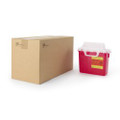 Sharps Container BD Red Base 12-1/2 H X 10-7/10 W X 6 D Inch Horizontal Entry 2 Gallon Sharps Container BD Red Base 12-1/2 H X 10-7/10 W X 6 D Inch Horizontal Entry 2 Gallon