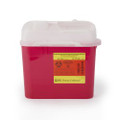 Sharps Container BD Gardian Red Base 11-7/10 H X 16-3/5 W X 4-1/2 D Inch Horizontal Entry 1.35 Gallon
