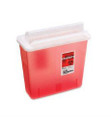 Sharps Container Translucent Red Base 4-3/4 X 10-1/2 X 11-1/2 Inch Horizontal Entry 1.25 Gallon