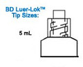 General Purpose Syringe BD Luer-Lok 5 mL Luer Lock Tip Without Safety