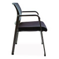 Elgar Fabric Guest Chair, 24.41 X 22.64 X 31.73, Black Seat, Black Back, Black Base