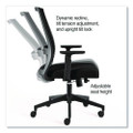 Ashdale Ergonomic Fabric Swivel Task Chair, Supports Up To 275 Lb, 18.15 To 21.89 Seat Height, Black Seat/back, Black Base
