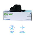 Disposable General-purpose Powder-free Nitrile Gloves, Small, Black, 4.4 Mil, 100/box, 10 Boxes/carton