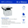 Mfc-l5915dw Business Monochrome Aio Laser Printer, Copy/fax/print/scan