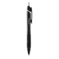 Jetstream Elements Hybrid Gel Pen, Retractable, Medium 1 Mm, Black Ink, Black Barrel, Dozen