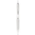 207 Plus+ Gel Pen, Retractable, Medium 0.7 Mm, Black Ink, White Barrel, 4/pack