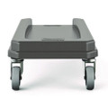 23 Gallon Resin Slim Trash Can Dolly, 11.88" X 20.78" X 6.18", Gray