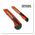 Snap-off Utility Knife Set, 9 Mm Knife, 18 Mm Knife, Orange/black
