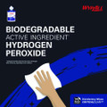 Hydrogen Peroxide Disinfecting Wipes, 1-ply, 7 X 5.75, Fresh Scent, White, 185 Wipes/canister